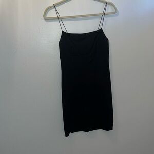 Black mini dress